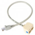 StarTech.com RJ45 Splitter Adapter Cable   RJ45 Male, 2x RJ45 Female