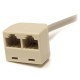 StarTech.com RJ45 Splitter Adapter Cable   RJ45 Male, 2x RJ45 Female