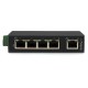 StarTech.com Switch Conmutador Industrial Ethernet de 5 Puertos RJ45 de Montaje en Carril DIN IES5102