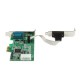 StarTech.com Tarjeta Adaptadora PCI Express de 2 Puertos Serie de Perfil Bajo RS232 UART 16550 Serial PEX2S553LP