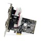 StarTech.com Tarjeta Adaptadora PCI Express PCIe de 4 Puertos Serie RS232 UART 16550 Serial DB9 PEX4S553