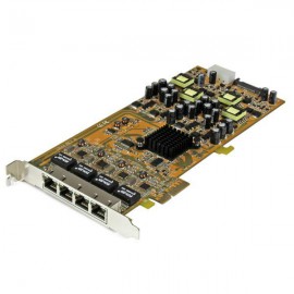 StarTech.com Tarjeta PCI Express de Red Ethernet Gigabit con 4 Puertos RJ45 PoE Power over Ethernet ST4000PEXPSE