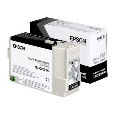 Epson Epson SJIC20P(K) BLACK ink cartridge for TM-C3400BK C33S020490