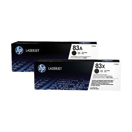 HP 83A 2-pack Black Original LaserJet Toner Cartridges CF283AD