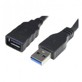 CABLE USB 3.0, TIPO A M-A H, NEGRO, 1.0 M NANO CABLES