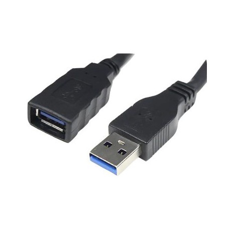 CABLE USB 3.0, TIPO A M-A H, NEGRO, 1.0 M NANO CABLES