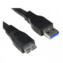 CABLE USB 3.0, TIPO A M-MICRO B M, NEGRO, 1.0 M NANO CABLE