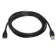 CABLE USB 3.0, TIPO A M-MICRO B M, NEGRO, 1.0 M NANO CABLE