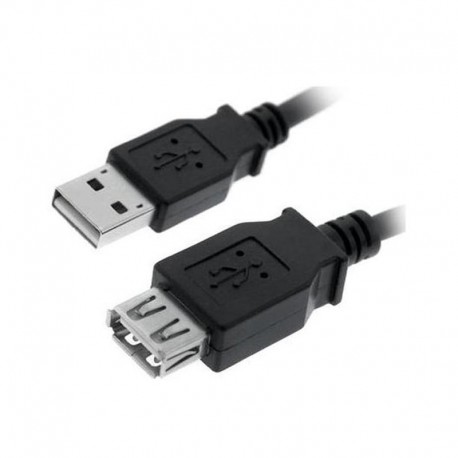 CABLE USB 2.0, TIPO A M-A H, NEGRO, 3.0 M NANO CABLE