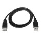 CABLE USB 2.0, TIPO A M-A H, NEGRO, 3.0 M NANO CABLE