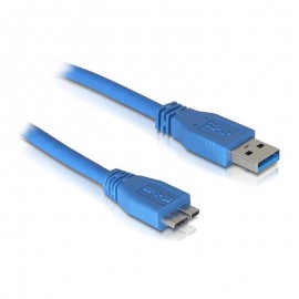 CABLE USB 3.0, TIPO A M-MICRO B M, AZUL, 1.0 M