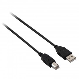 V7 Cable USB 2.0 USB de A a B (m m), negro 3 m V7E2USB2AB-03M