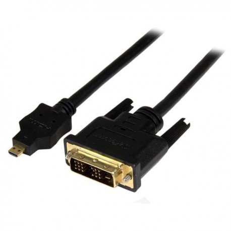 StarTech.com Adaptador Cable Conversor de 1m Micro HDMI a DVI-D para Tablet y Tel HDDDVIMM1M