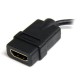 StarTech.com Cable de 12cm Adaptador HDMI de alta velocidad - HDMI a Micro HDMI - Hembra a Macho HDADFM5IN