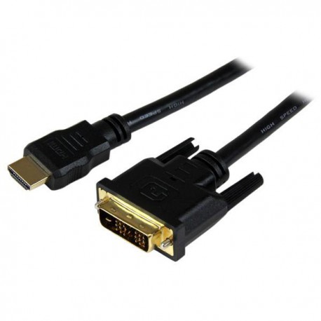 StarTech.com Cable HDMI a DVI 1,5m - DVI-D Macho - HDMI Macho - Adaptador - Negro HDDVIMM150CM