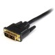 StarTech.com Cable HDMI a DVI 1m - DVI-D Macho - HDMI Macho - Adaptador - Negro HDDVIMM1M