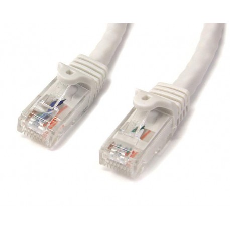 StarTech.com Cable de Red Ethernet Cat6 Snagless de 3m Blanco - Cable Patch RJ45 UTP N6PATC3MWH