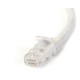 StarTech.com Cable de Red Ethernet Cat6 Snagless de 3m Blanco - Cable Patch RJ45 UTP N6PATC3MWH