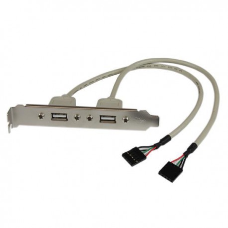 StarTech.com Adaptador de Placa USB A Hembra de 2 puertos USBPLATE