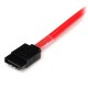 StarTech.com Cable 50cm Mini SAS Serial Attached SCSI SFF 8087 a 4x SATA Reversible - mSAS iSAS Interno - Rojo