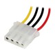 StarTech.com Cable de 30cm de Extensión Molex (4-pin)/Molex (4-pin)