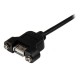 StarTech.com Cable USB de 60cm para Montaje en Panel - USB A Macho a USB A Hembra