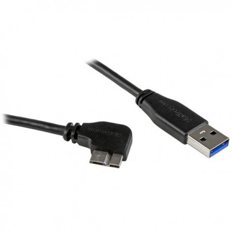 StarTech.com 1M A TO RIGHT ANGLE MICRO USB  CABL CABLE M M SLIM 5 GBPS