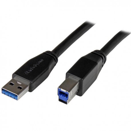 StarTech.com Cable Activo USB 3.0 SuperSpeed de 5 metros - A Macho a B Macho