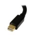 StarTech.com Cable de 0,2m Adaptador de Mini DisplayPort Macho a DisplayPort Hembra - Negro