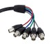 StarTech.com Cable de 30 cm Coaxial para Monitor HD15 VGA a 5 BNC RGBHV - Macho a Hembra VGABNCMF1