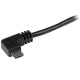 StarTech.com Cable de 1m Micro USB con conector acodado a la derecha USB2AUB2RA1M