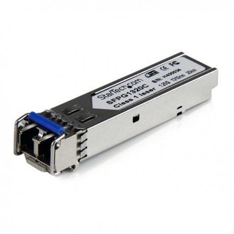 StarTech.com Modulo Transceptor de Fibra Monomodo SFP Gigabit DDM LC Compatible Cisco Mini GBIC - Transceiver - 20km SFPG1320C