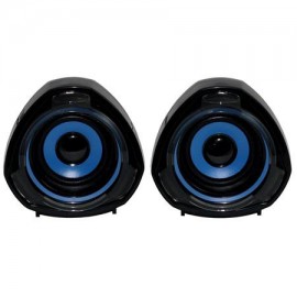 Woxter BigBass70 Azul Estereo 15W Spheric Negro, Azul 8435089025705