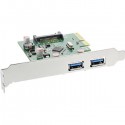 Inline 76660B. Tarjeta PCIe 2 x USB3.1 76660B