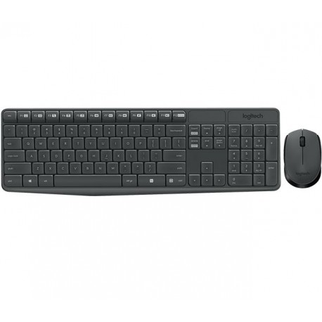 Logitech MK235 RF inalambrico AZERTY Frances Negro 920-007907