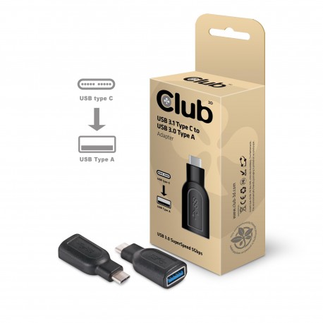 CLUB3D USB 3.1 Type C a USB 3.0 Adapter CAA-1521