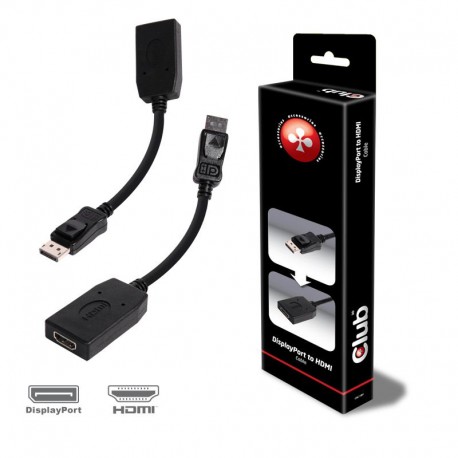 CLUB3D DisplayPort to HDMI Passive Adapter CAC-1001