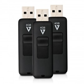 V7 4GB USB 2.0 4GB USB 2.0 Negro VF24GAR-3PK-3N