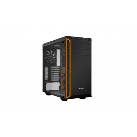 be quiet! Pure Base 600 Window Midi-Tower Negro, Naranja BGW20