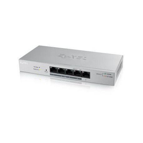 ZyXEL GS1200-5HP Gestionado Gigabit Ethernet (10/100/1000) EnergÃÂ­a sobre Ethernet (PoE) Gris GS1200-5HP-EU0101F