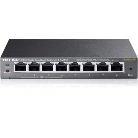 TP-LINK 8-Port Gigabit Easy Smart Switch with 4-Port PoE TL-SG108PE