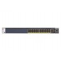 Netgear M4300-28G-PoE+ Gestionado 10G Ethernet (100/1000/10000) EnergÃÂ­a sobre Ethernet (PoE) 1U Negro GSM4328PA-100NES