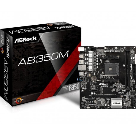 Asrock AB350M AMD B350 Socket AM4 Micro ATX 90-MXB580-A0UAYZ