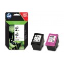 HP 62 2-pack Black/Tri-color Original Ink Cartridges N9J71AE