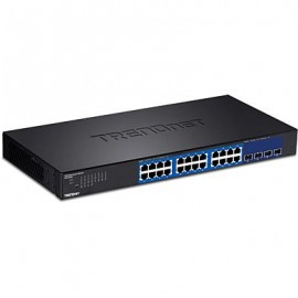 Trendnet TEG-30284 Gestionado Gigabit Ethernet (10/100/1000) 1U Negro switch TEG-30284