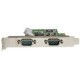 StarTech.com Tarjeta Serie PCI Express de 2 Puertos DB9 RS232 con UART 16C1050 PEX2S1050