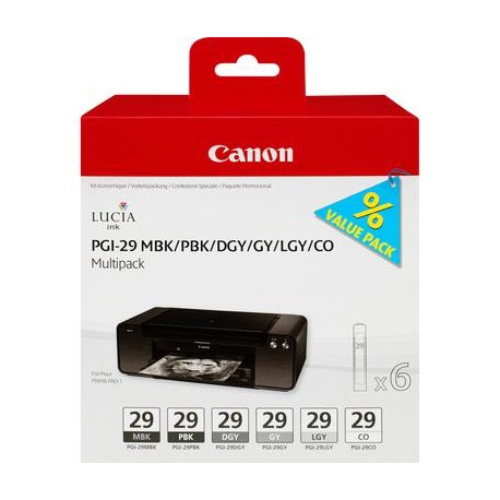 Canon PGI-29 MBK/PBK/DGY/GY/LGY/CO 4868B018