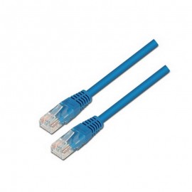 Nanocable CABLE RED LATIGUILLO RJ45 CAT.6 UTP AWG24, AZUL, 0.5 M 10.20.0400-BL