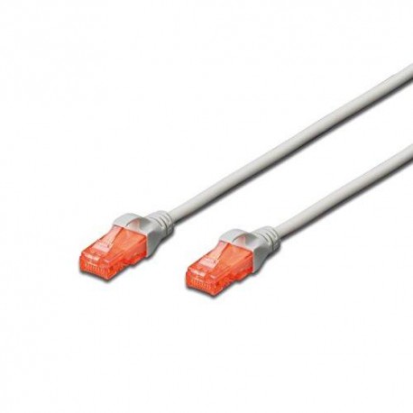 Ewent EW-6U-020 2m Cat6 U/UTP (UTP) Gris, Naranja