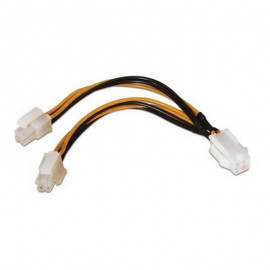 Nanocable CABLE ALIM. 4PIN/H-4+4PIN/M 15CM 10.19.1401